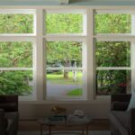 Double-hung energy-efficient windows with natural light