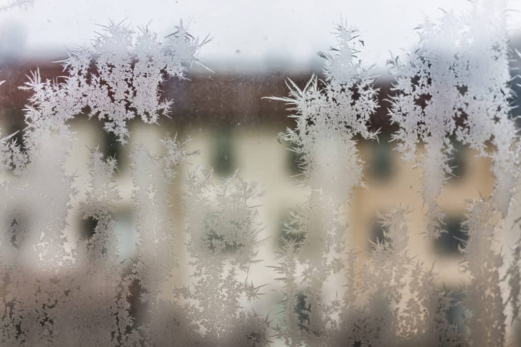 ice buildup on windows